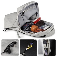 Adjustable Sports Chest Bag Lightweight & Versatile - Elegant Grey thumbnail
