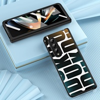 Foldable Electroplated Phone Case for Samsung Galaxy z Fold 4 5g with Hinge - Silver thumbnail