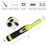 Waterproof Handheld Metal Detector with Lcd Display - Fluorescent Green thumbnail