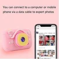 Mini Children Camera with 2.0 Hd Screen - V8 Digital Toy Camera - Blue thumbnail