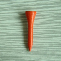 40 Wooden Golf Tees with Ball Holder - 54Mm thumbnail