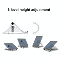 Portable Laptop and Tablet Stand - Foldable - White thumbnail