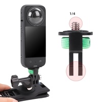 Universal 1 / 4 Inch Screw Action Camera Adapter - Adjustable - Green Black thumbnail