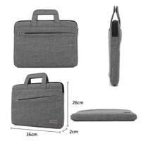 Waterproof Casual Laptop Bag For Business - 14 Inch Dark Gray thumbnail