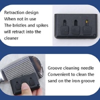 3-piece Portable Golf Groove Cleaning Brush - Blue thumbnail