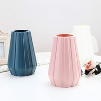2-piece Plastic Vase for Creative Flower Arrangements - Milk White thumbnail