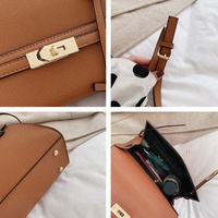 Stylish Winter Crossbody Bag for Women - Single Shoulder Kelly Design - Black thumbnail