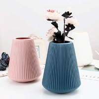 Decorative Wet and Dry Flower Vases for Creative Home Furnishings - Pink thumbnail