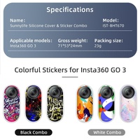 Insta360 Go 3 Silicone Case with Cooling Skin and Neck Strap - Black thumbnail