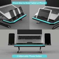 Adjustable Laptop Stand with 9 Levels of Lighting - Pink thumbnail