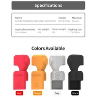 Silicone Protective Case for Dji Pocket 3 - Red thumbnail