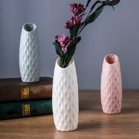 Sturdy Plastic Vase for Creative Display - Drop-resistant - Pink thumbnail