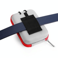Lightweight Golf Rangefinder Waist Pack - Portable Belt Bag - Gray-Red thumbnail