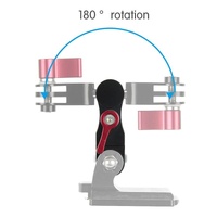 360 Degree Rotating Mount Adapter for Gopro Hero11 - Aluminium Alloy - Blue thumbnail