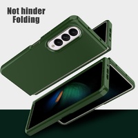 Foldable Pc Case for Samsung Galaxy z Fold 4 / 5g - Solid Colour - Dark Green thumbnail