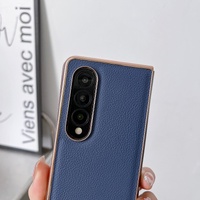 Skyline Series Nano Electroplating Pu Case for Samsung Galaxy z Fold 4 - Green thumbnail