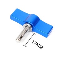 10pcs T-shaped Multi-directional Screw with M4 Aluminum Alloy Handle - Blue thumbnail
