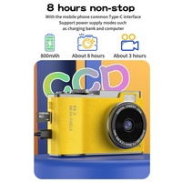 Retro Kids Camera With Dual-Lens 4K Hd Ccd - 2.4 Inch - Yellow thumbnail