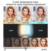 Portable Mini Clip-on Led Fill Light for Video Conferencing and Live Streaming - Pink thumbnail