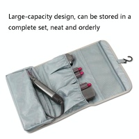 Portable Storage Bag for Dyson Hair Curler - Pu Leather - Grey thumbnail