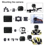 Waterproof 4k Action Camera for Cycling and Diving - Blue thumbnail