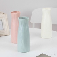 Versatile Plastic Vase for Home Decor and Flower Arrangements - Pink thumbnail
