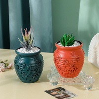 Hydroponic Vase for Home Flower Arrangements - Wet and Dry - Rose Pink thumbnail