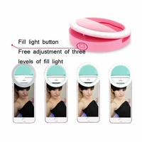 Ring-shaped Selfie Light for Live Photography - Led Flashlight - Black thumbnail