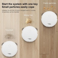 Intelligent 3-in-1 Mini Sweeping Robot Vacuum - White thumbnail
