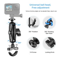 Motorcycle Handlebar Fixed Mount u Bolt Base Holder for Gopro and Other Action Cameras thumbnail