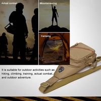 Men Oxford Cloth Crossbody Chest Bag Outdoor Leisure Single Shoulder Bag - Brown thumbnail