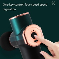 Compact 12V Muscle Relax Massage Gun - Mini Size - Black Green thumbnail