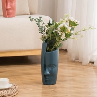 Thickened Drop-proof Vase with Dried Flower Ornaments - Sea Blue thumbnail