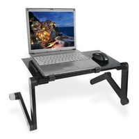 Adjustable Foldable Laptop Stand - 360 Degree Portable Aluminum Desk Holder thumbnail