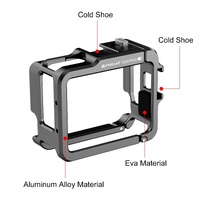 Aluminum Alloy Protective Frame for Insta360 Go 3 Camera with Battery Case thumbnail