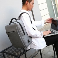 15.6 Laptop Backpack with Usb Charging - Waterproof Oxford Cloth Large Capacity - Black thumbnail