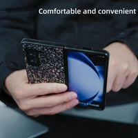 Foldable Diamond Case for Samsung Galaxy z Fold 4 - Compact and Stylish - Flash Blue thumbnail