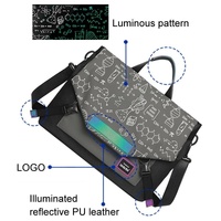 Anti-drop Crossbody Laptop Bag - 16 Inch Airbag Design - Black Gray Equation thumbnail