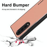 Leather Shockproof Case for Samsung Galaxy z Fold 4 / 5g - Black thumbnail