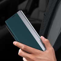 Samsung Galaxy z Fold 4 Leather Phone Case with Pen Slot - Shockproof - Black thumbnail