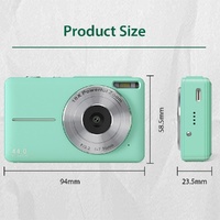 Mini Children Photography Camera - 2.4-inch Hd 16x Zoom - Pink+32G thumbnail