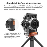Wood Handle Metal Camera Cage For Nikon Zfc Stabilizer Rig - Black thumbnail