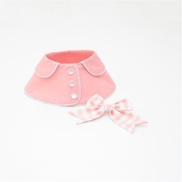Pet Accessories Dog Small Shawl Bib Saliva Towel Triangle Scarf - Size L - Light Pink thumbnail