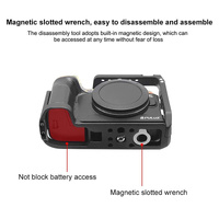 Metal Camera Cage For Canon Eos-Rp Stabilizer Rig - Black thumbnail