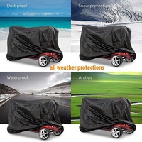 Protective Cover for Electric Scooter - Dustproof and Anti-ultraviolet - 170x61x117cm - Black thumbnail