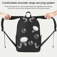 Multifunctional Oxford Laptop Backpack - Cxs-7301 - Black thumbnail
