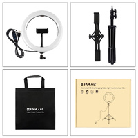 Horizontal Dual Phone Brackets with Tripod Mount & Led Ring Light Kit for Vlogging and Live Broadcasts thumbnail