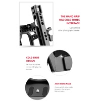 Panasonic Lumix Dc-S1H / Dc-S1 / Dc-S1R Camera Cage Stabilizer With Handle & Rail Rod Mount - Black thumbnail