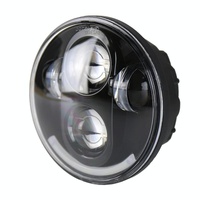 5.75 Inch Dc12V 6000K - 6500K 40W Car Led Headlight For Harley Black thumbnail