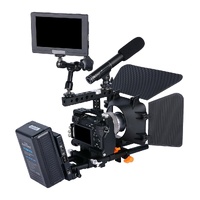 Sony A6000 / A6300 / A6400 / A6500 Camera Cage Stabilizer With Handle - Black thumbnail